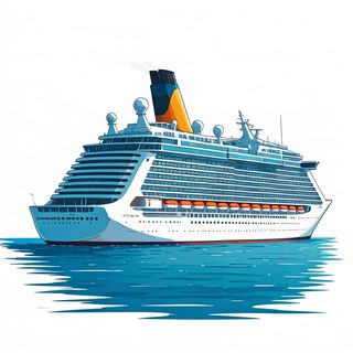 cruise ship illustration