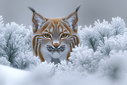 Lynx Portrait in Winter
