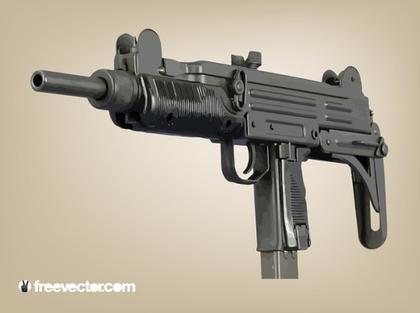 Machine Gun Free Vector