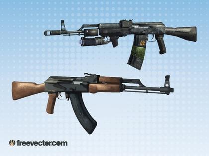 Machine Guns s Free Vector