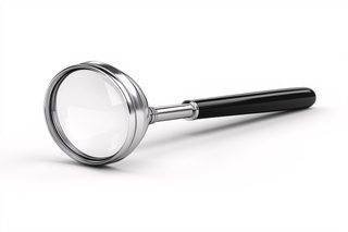 Magnifying Glass on White