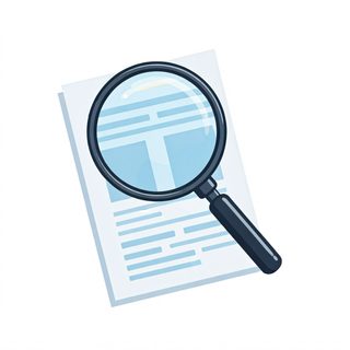 magnifying glass document