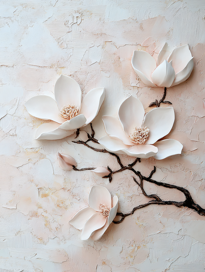 Magnolia Relief Art