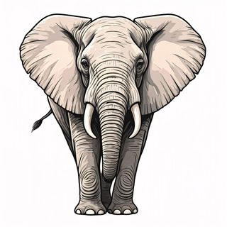 Elephant Front View