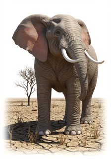 elephant in desert
