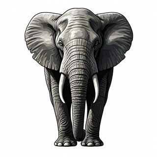 majestic elephant portrait