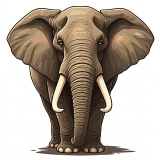 african elephant illustration