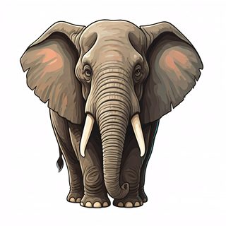 african elephant illustration