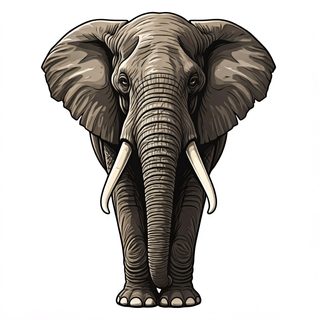 majestic elephant portrait