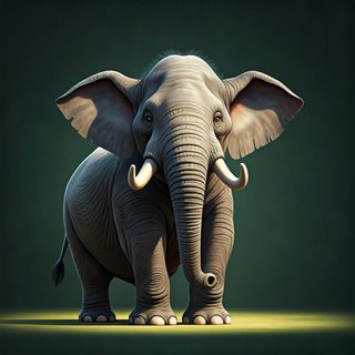 majestic elephant portrait