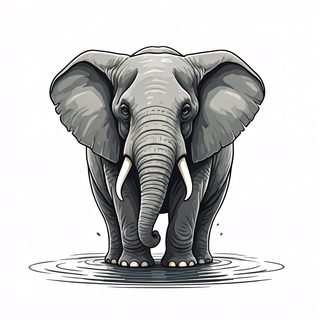 majestic elephant portrait