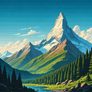 alpine mountain landscape