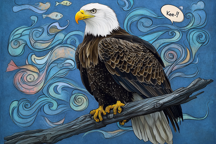 Majestic Bald Eagle on Branch