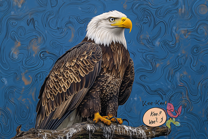 Majestic Bald Eagle Perched