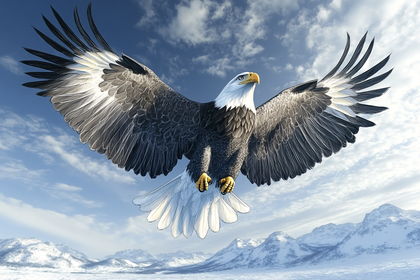 Majestic Bald Eagle Soaring
