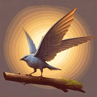 bird at sunset