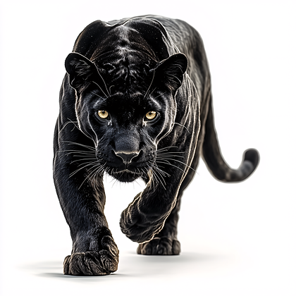 Majestic Black Panther Stalking