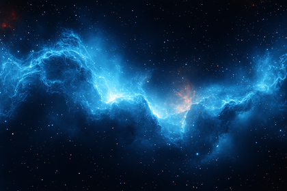 Majestic Blue Nebula
