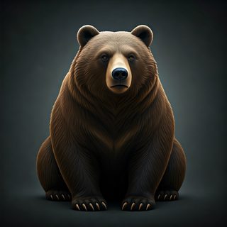 majestic brown bear