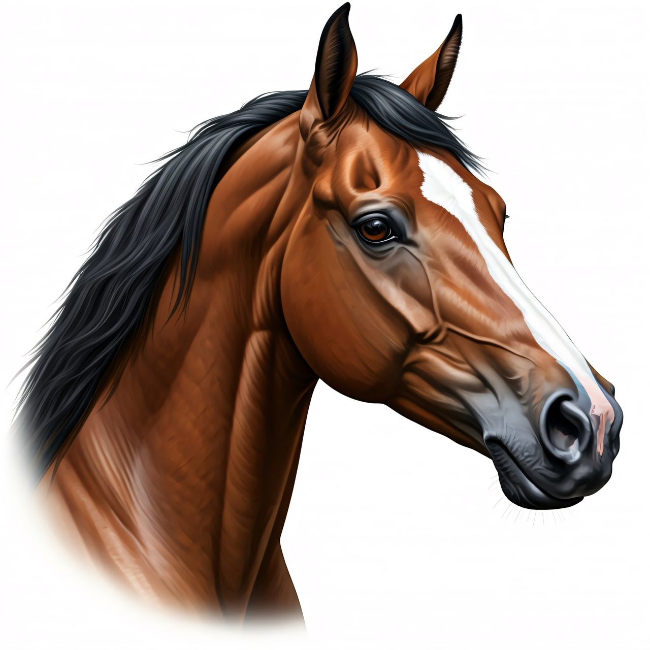 brown horse portrait