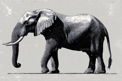 Majestic Elephant Illustration