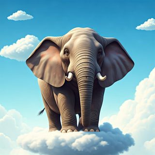 elephant on clouds