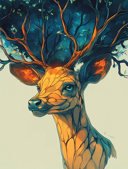 Majestic Forest Deer