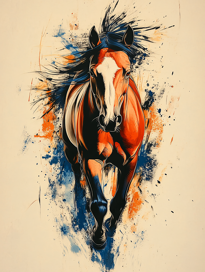 Majestic Galloping Horse
