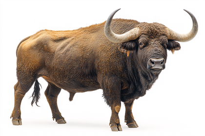Majestic Gaur Standing Tall