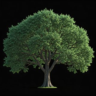 majestic green tree