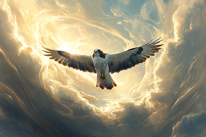 Majestic Hawk in Golden Light