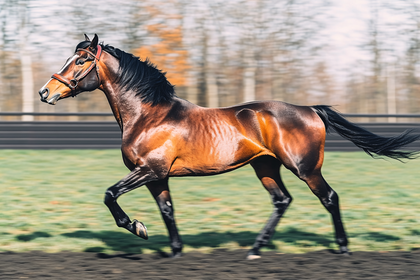 Majestic Horse Galloping Freely