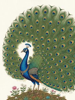 majestic peacock illustration