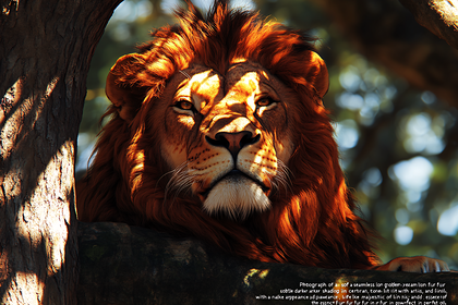 Majestic Lion Portrait