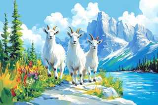 Majestic Mountain Goats