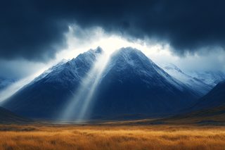 Majestic Mountain Illumination