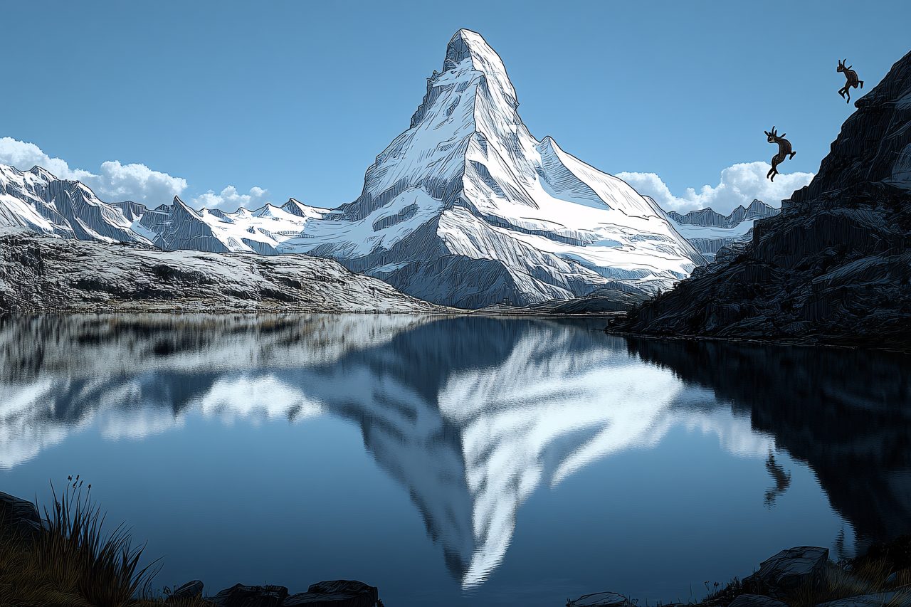 Majestic Mountain Reflection