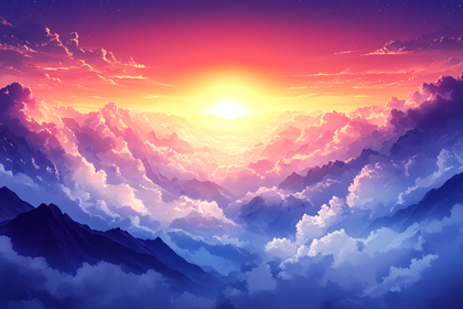 Majestic Mountain Sunrise