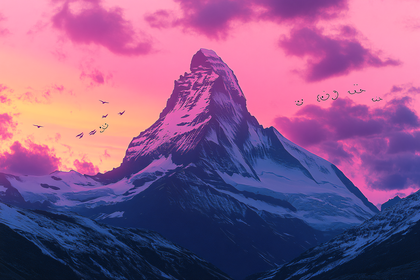 Majestic Mountain Sunset