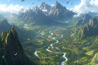 Majestic Mountain Valley Vista