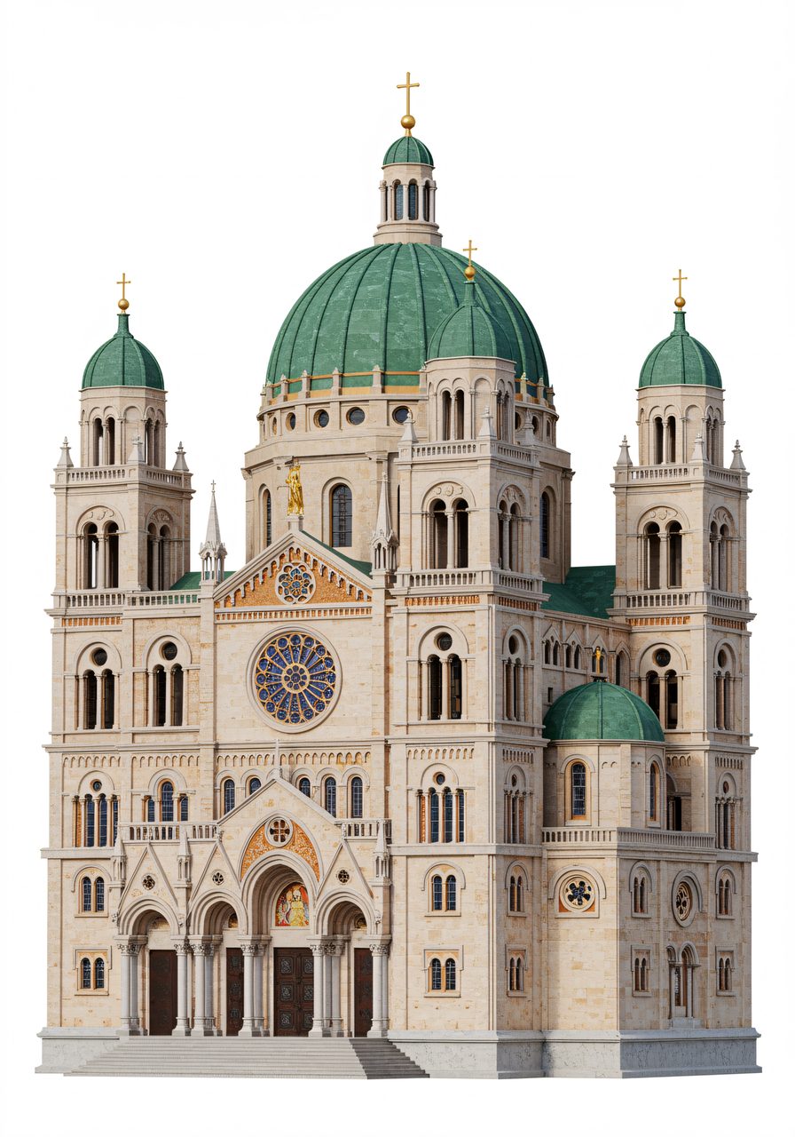 cathedral architectural rendering