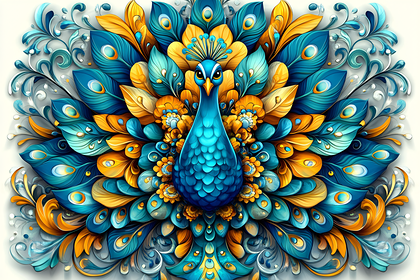 Majestic Peacock Bloom
