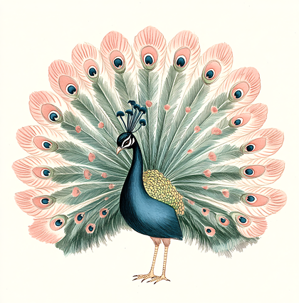 Majestic Peacock Display