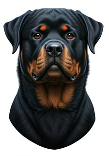 rottweiler dog portrait