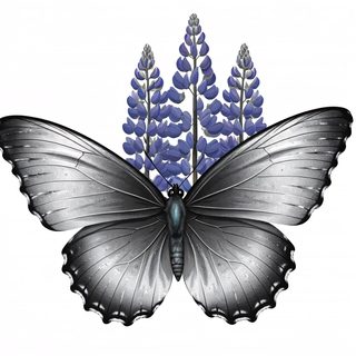 Silver Butterfly Lupines