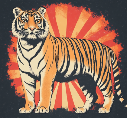 Majestic Tiger Illustration