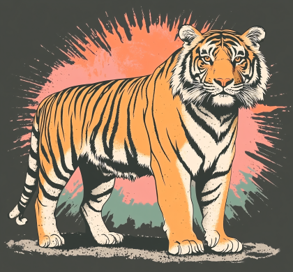 Majestic Tiger Illustration