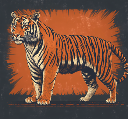 Majestic Tiger Illustration