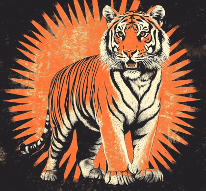Majestic Tiger Illustration