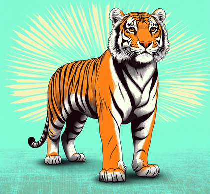 Majestic Tiger Illustration